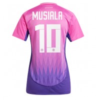 Camisa de Futebol Alemanha Jamal Musiala #10 Equipamento Secundário Mulheres Europeu 2024 Manga Curta